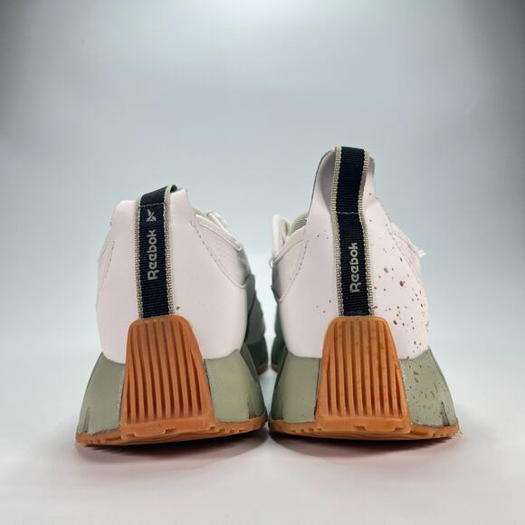 Reebok Zig Dynamica White Green Low Athletic Running Shoes Women's Size 8.5 - Picture 5 of 11